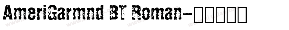 AmeriGarmnd BT Roman字体转换